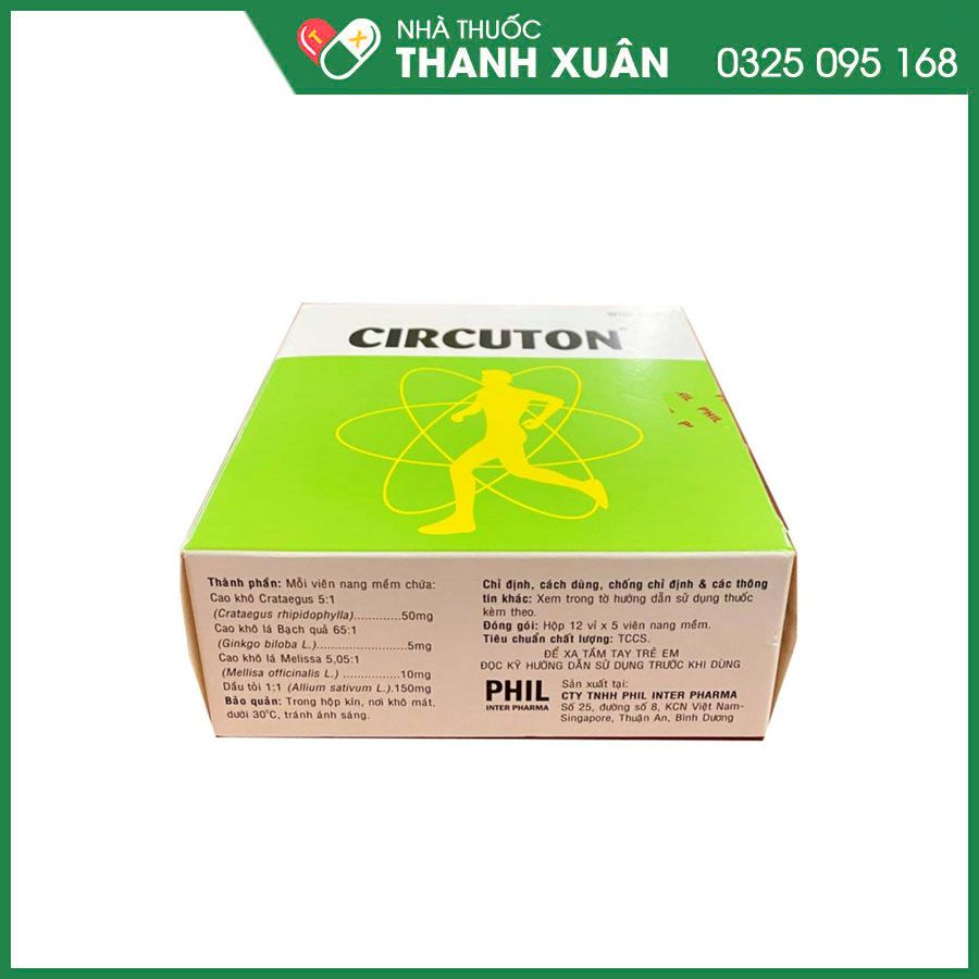 Circuton thuốc cải thiện tuần hoàn máu, điều hòa huyết áp,  tăng cường hệ miễn dịch và có tác dụng chống oxy hóa mạnh
